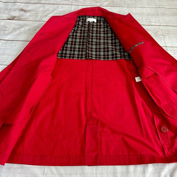 Vintage Talora trench coat jacket cotton lightweight fall  preppy minimalist XS - Picture 7 of 11